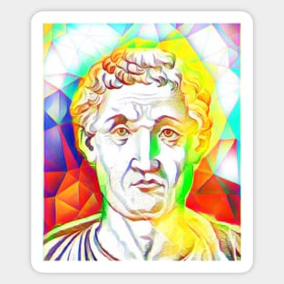 Anicius Manlius Severinus Boethius Colourful Portrait | Boethius Artwork 11 Sticker